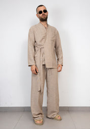 Coordinato in Lino Kimono