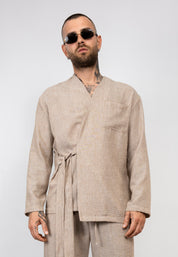 Coordinato in Lino Kimono