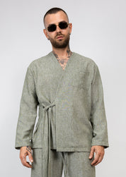 Coordinato in Lino Kimono