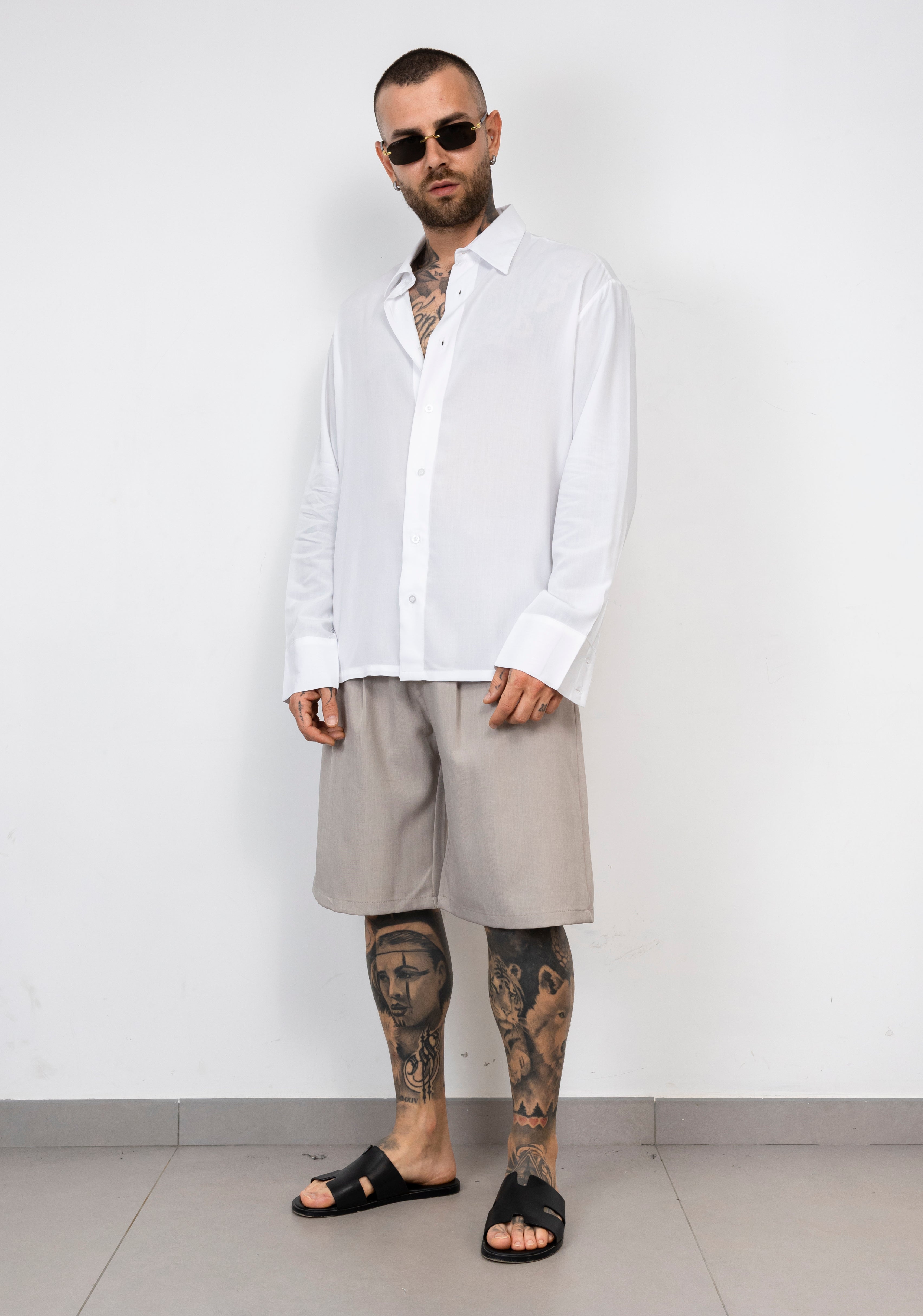 Camicia viscosa Relaxed Fit