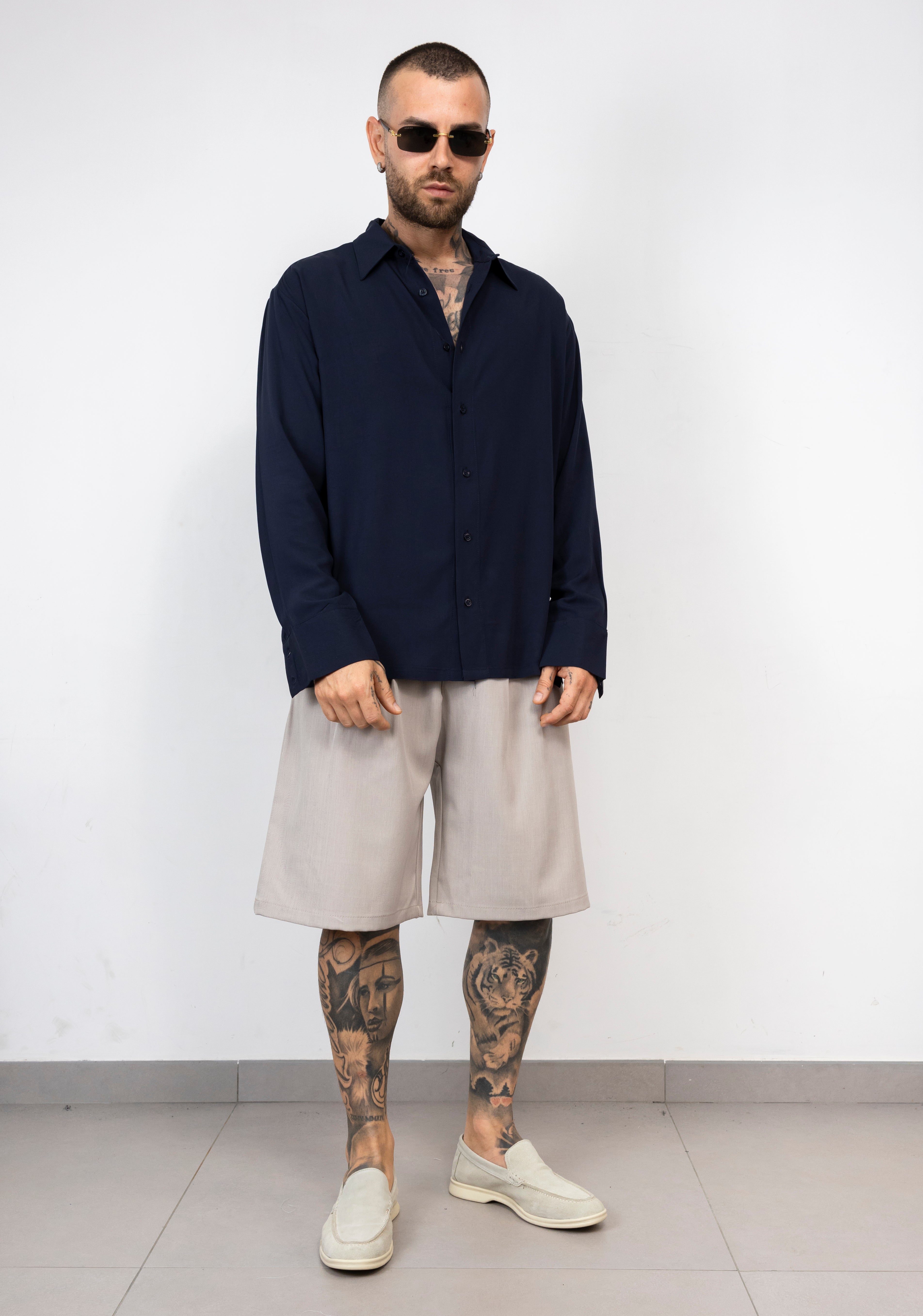 Camicia viscosa Relaxed Fit