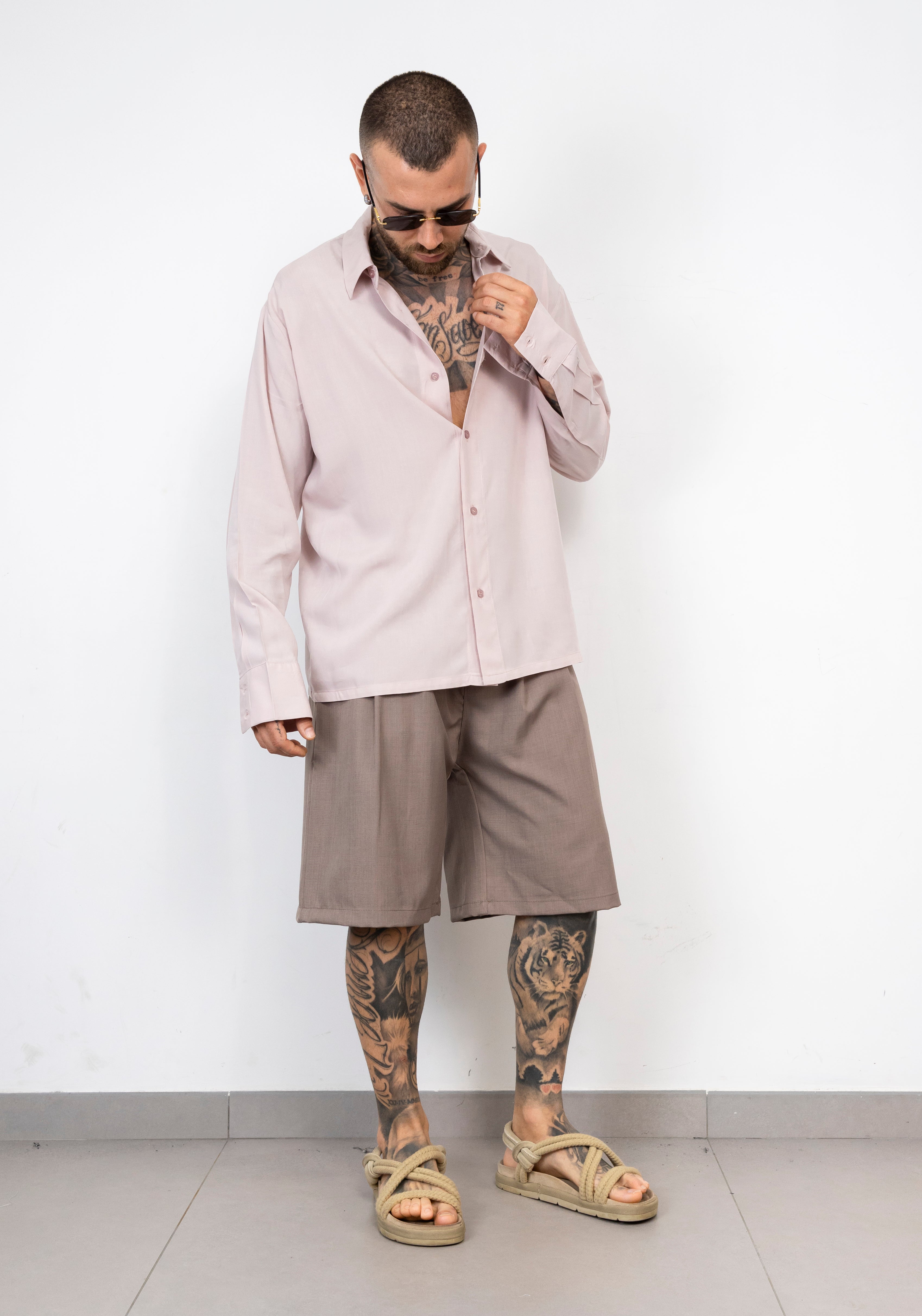 Camicia viscosa Relaxed Fit