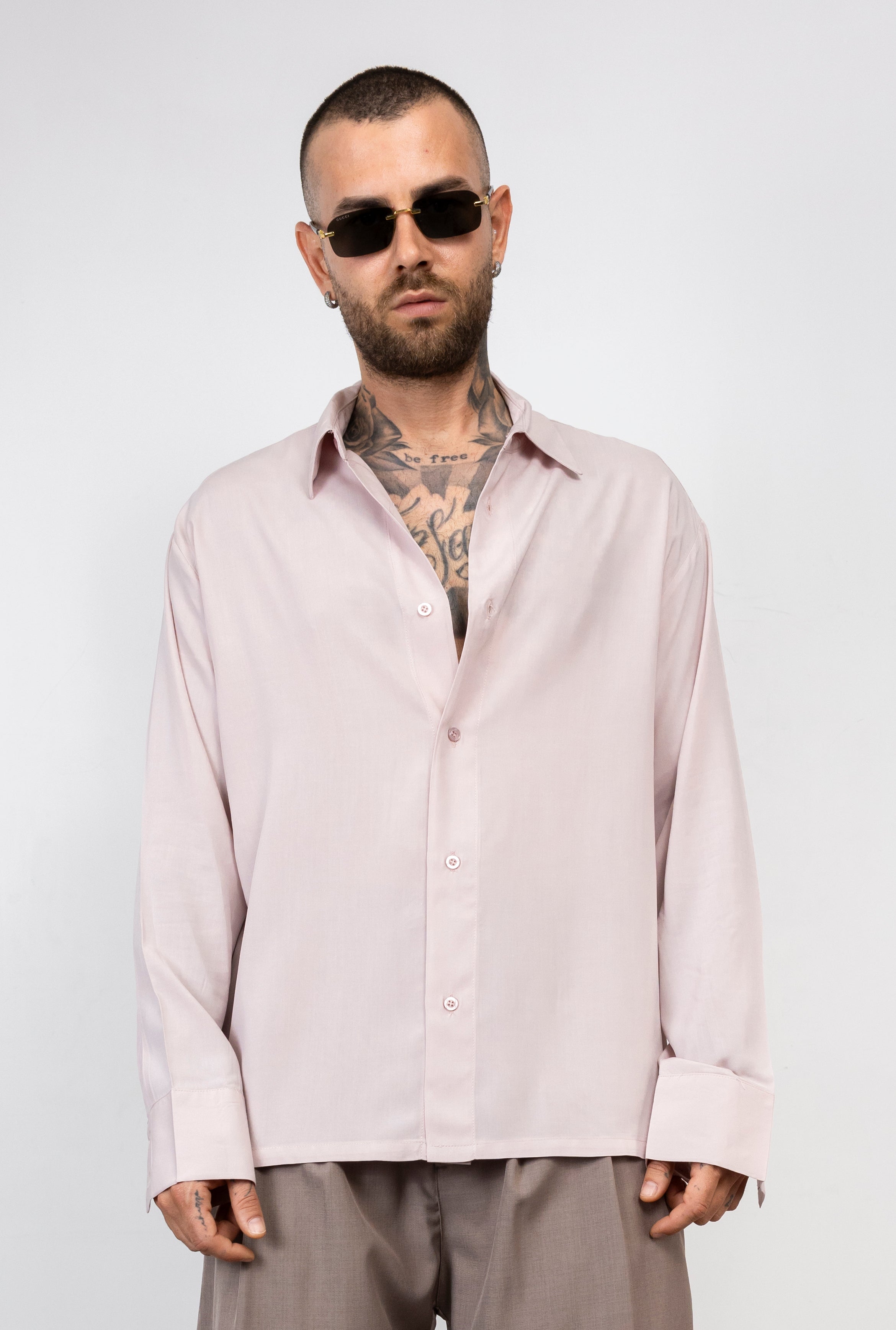 Camicia viscosa Relaxed Fit