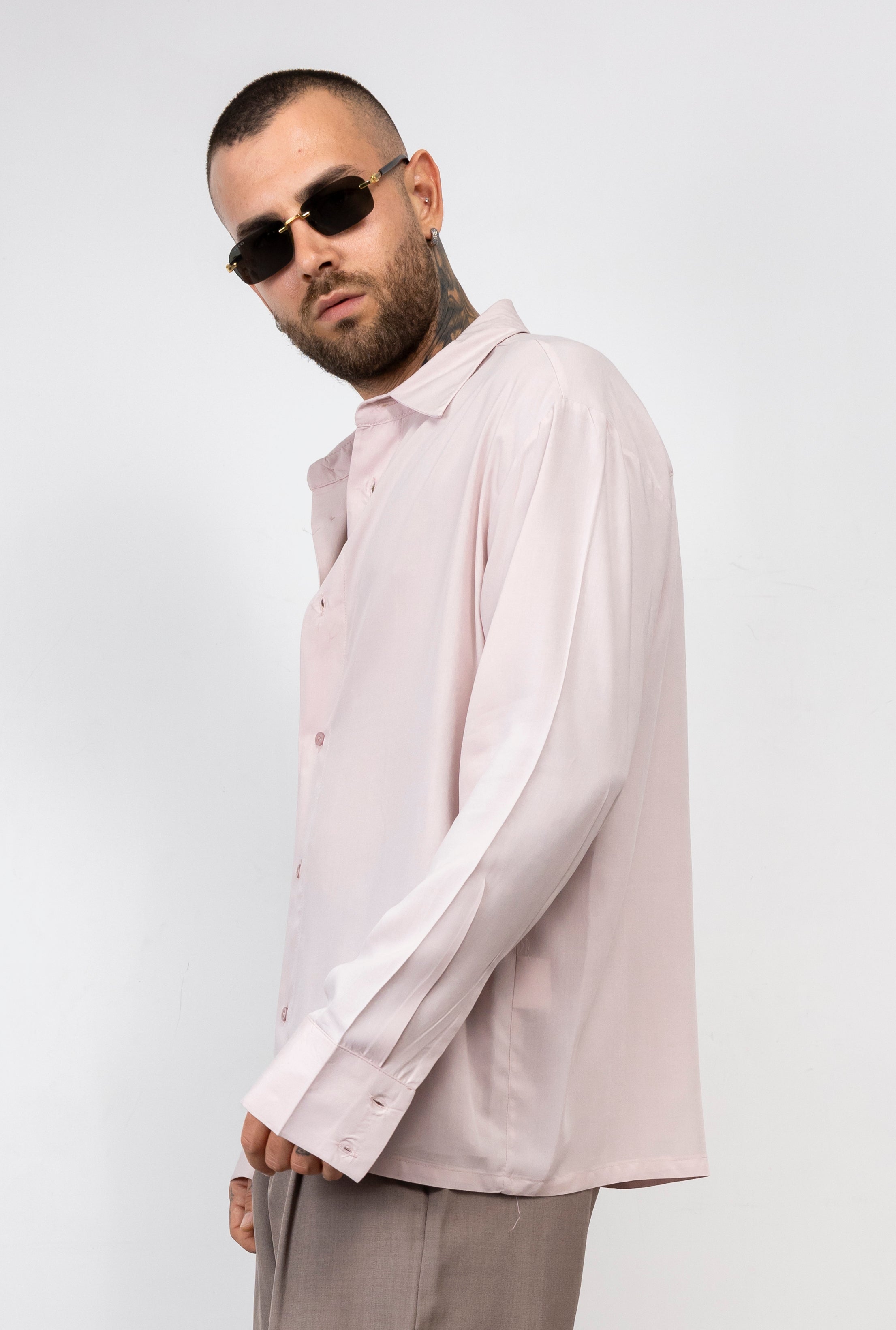Camicia viscosa Relaxed Fit
