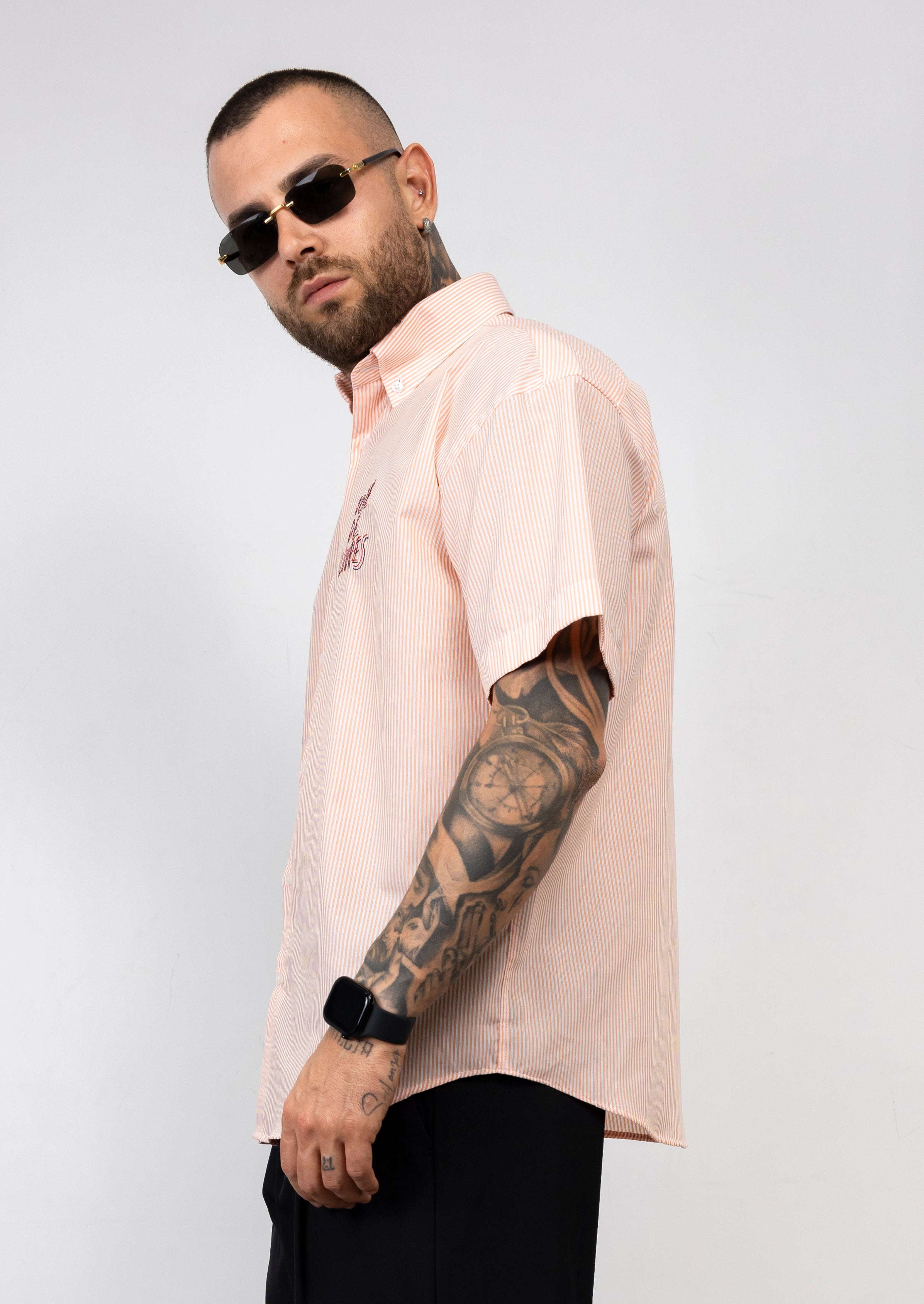 Camicia a Righe Ricamata not found