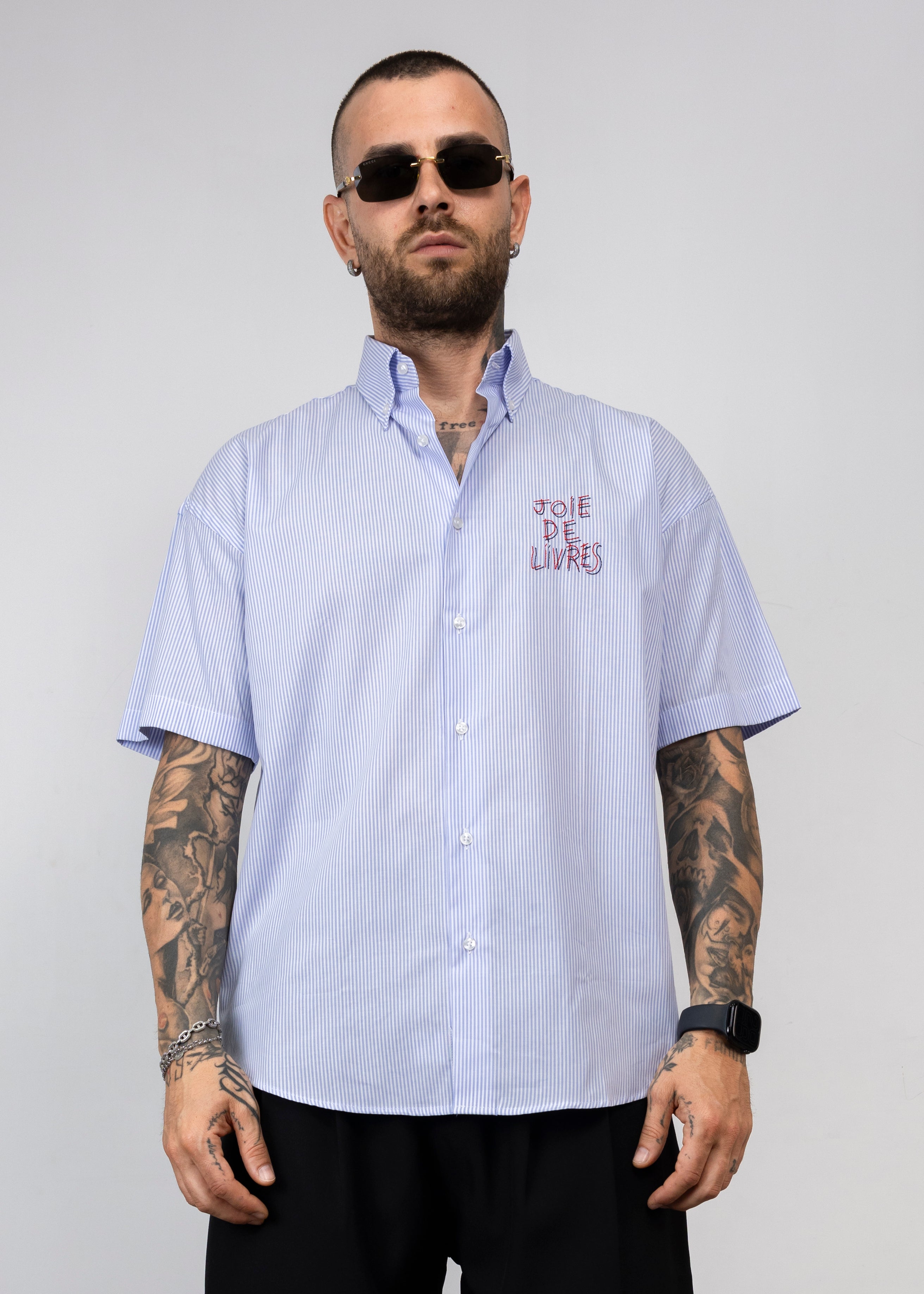 Camicia a Righe Ricamata not found