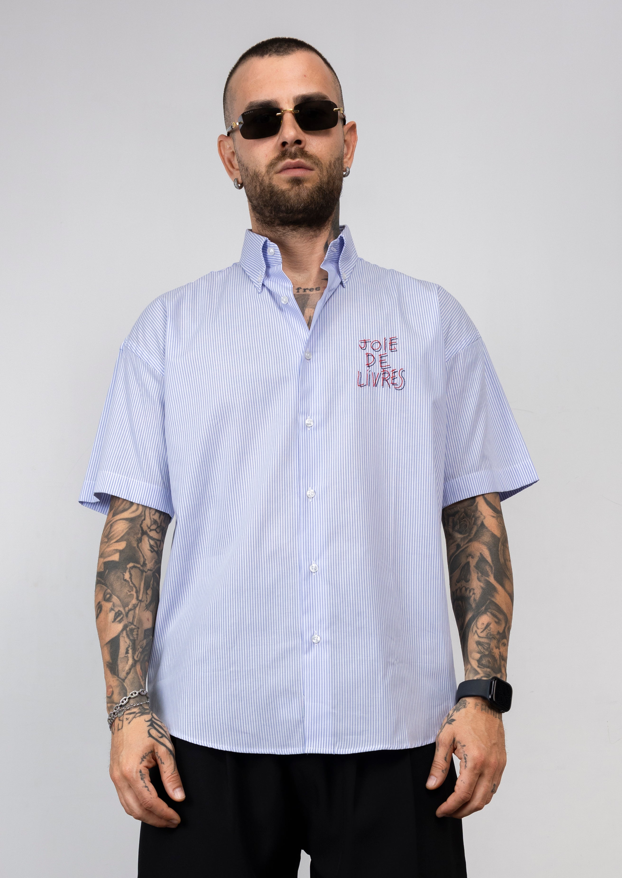Camicia a Righe Ricamata not found
