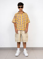 Camicia a Quadri junior con Strass