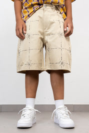 Bermuda junior quadri  con Strass