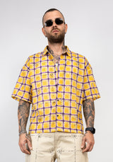 Camicia a Quadri con Applicazioni di Strass