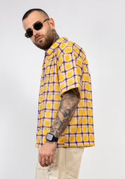 Camicia a Quadri con Applicazioni di Strass