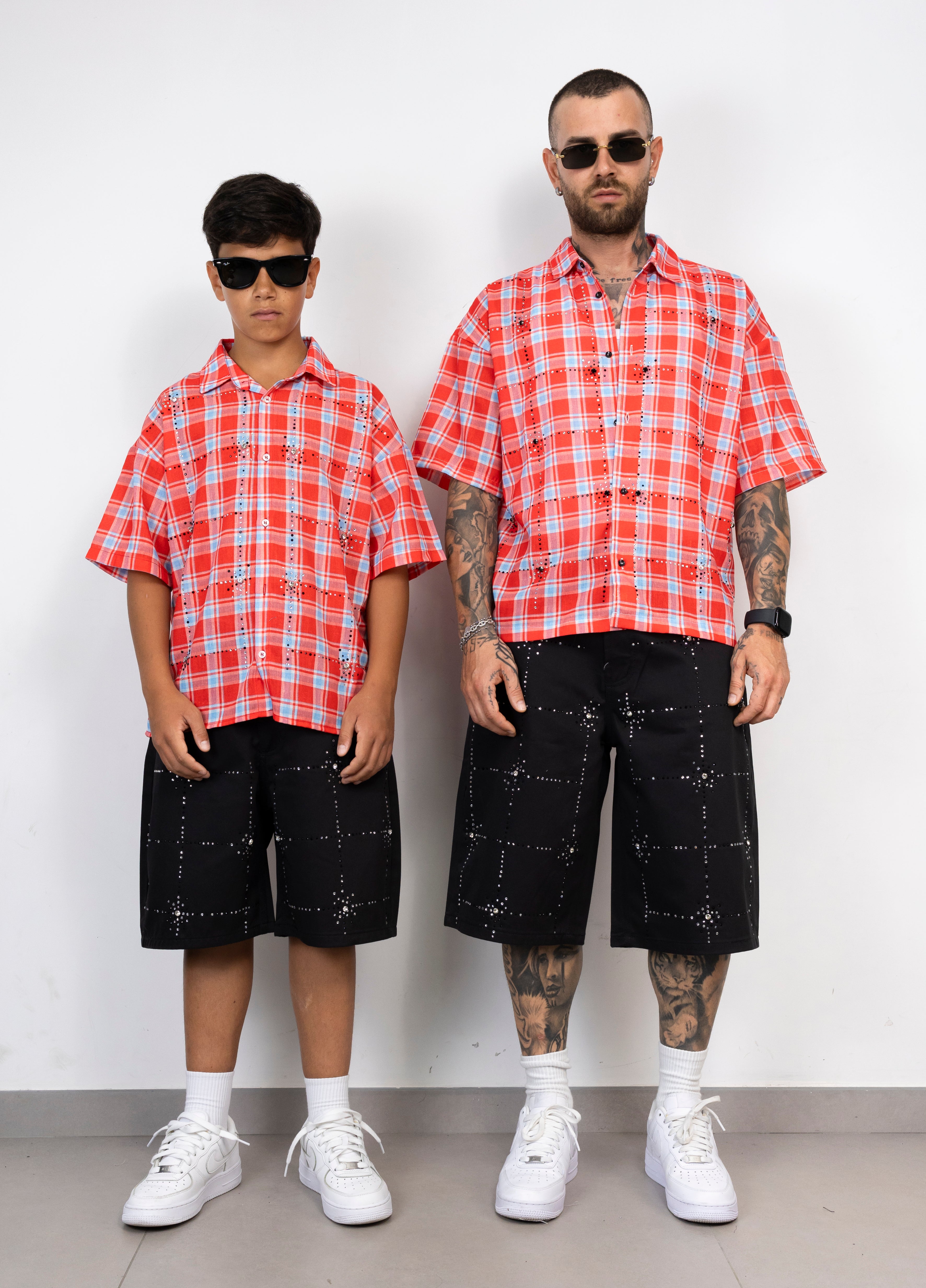 Bermuda quadri brillantino Bunker