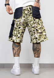 Short camu\denim
