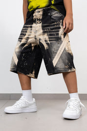 Bermuda Denim Junior con Inserti cianotic