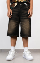 Bermuda Denim marrone Vintage Junior
