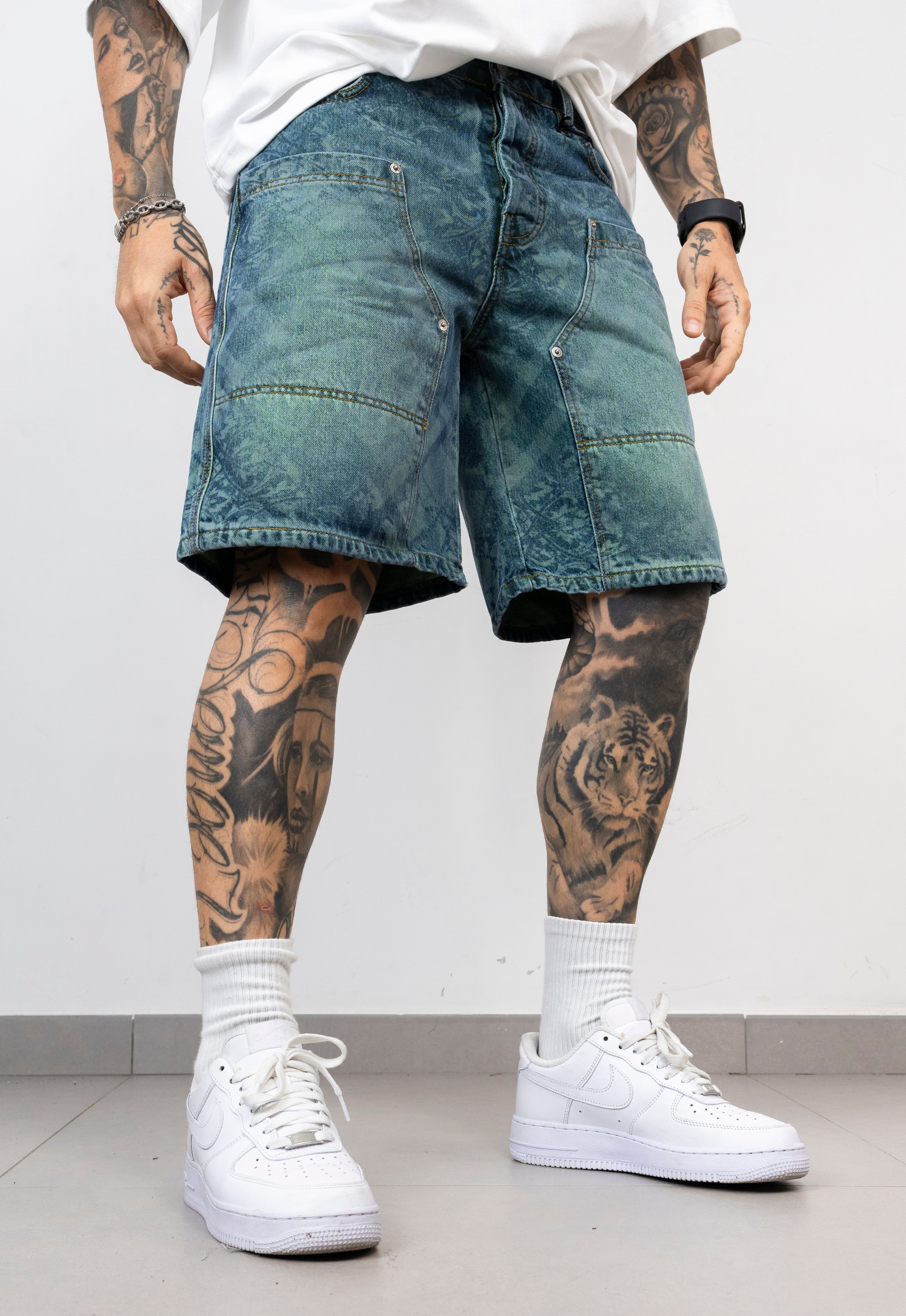 Bermuda Denim  con Fantasia laser Alternet