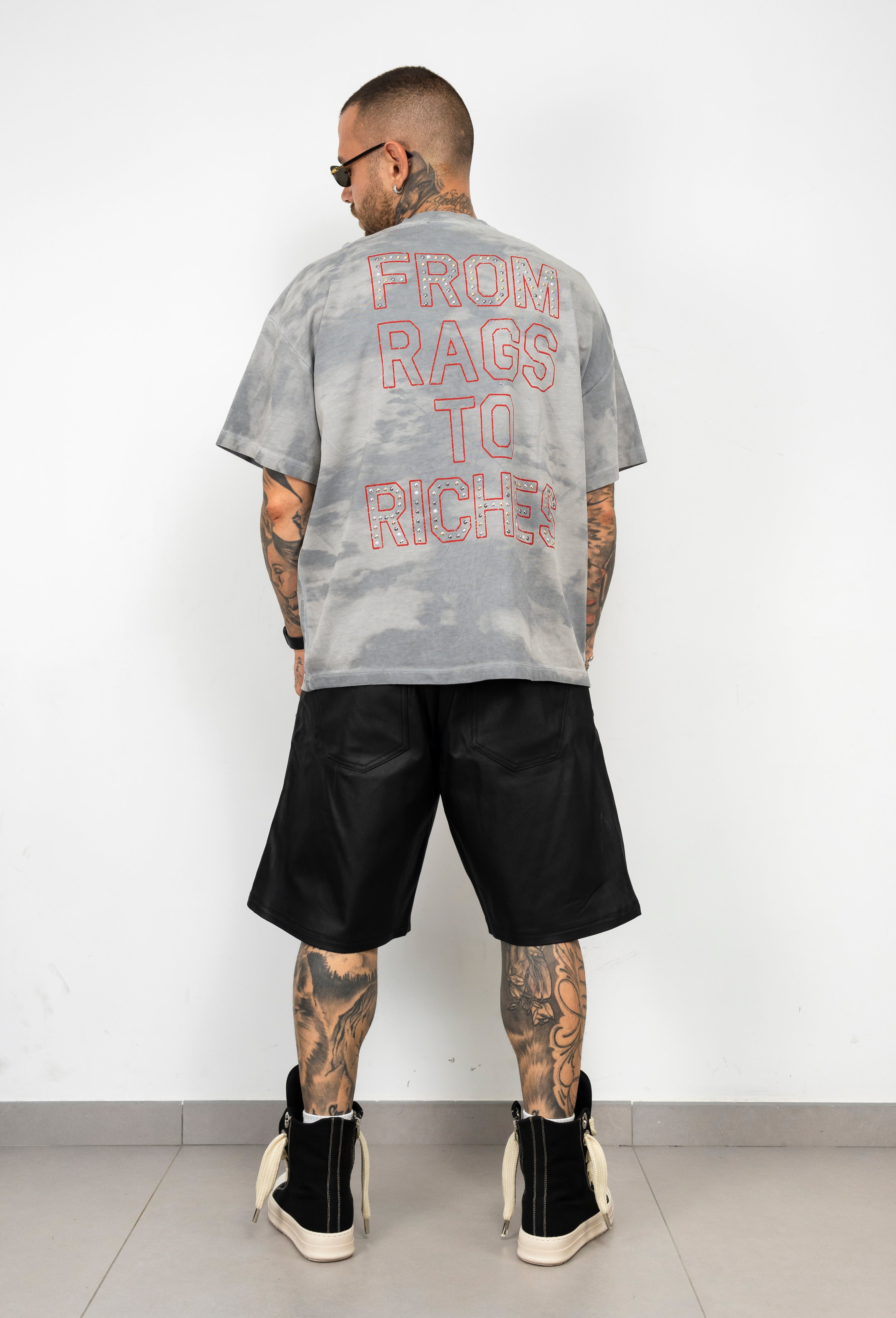 T-shirt Lv strass