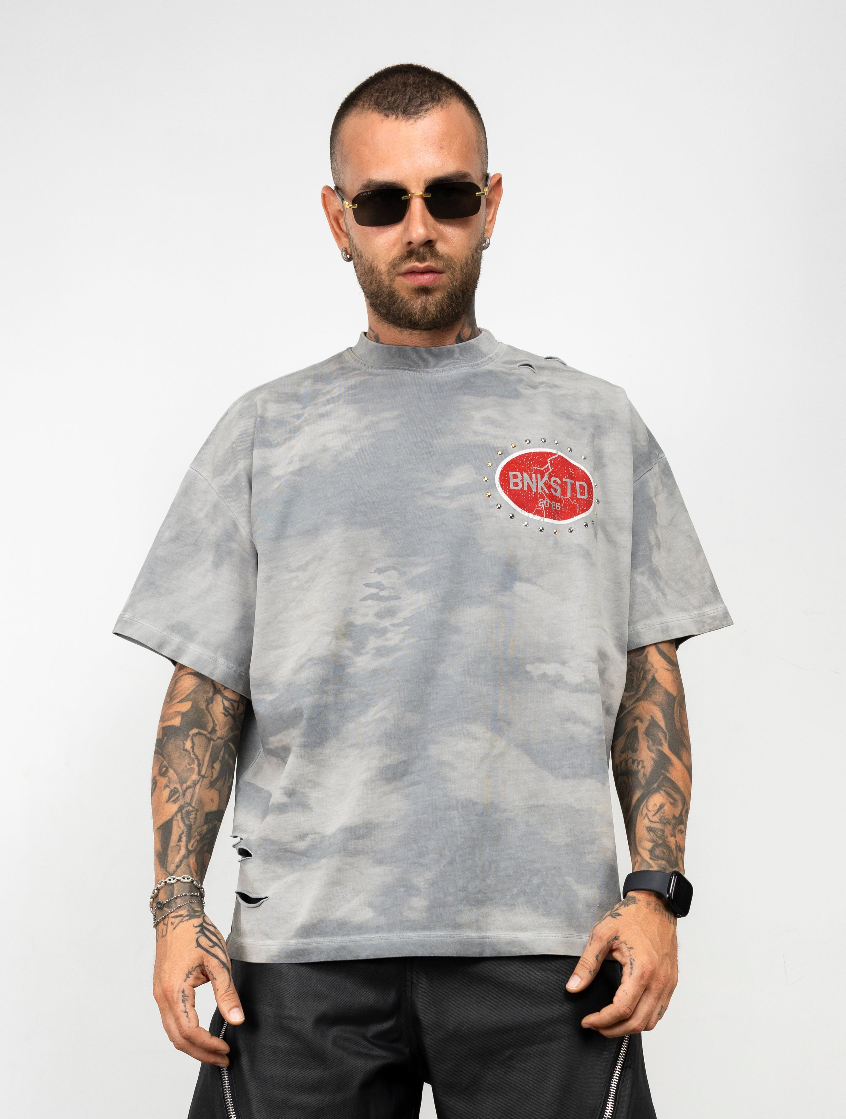 T-shirt Lv strass