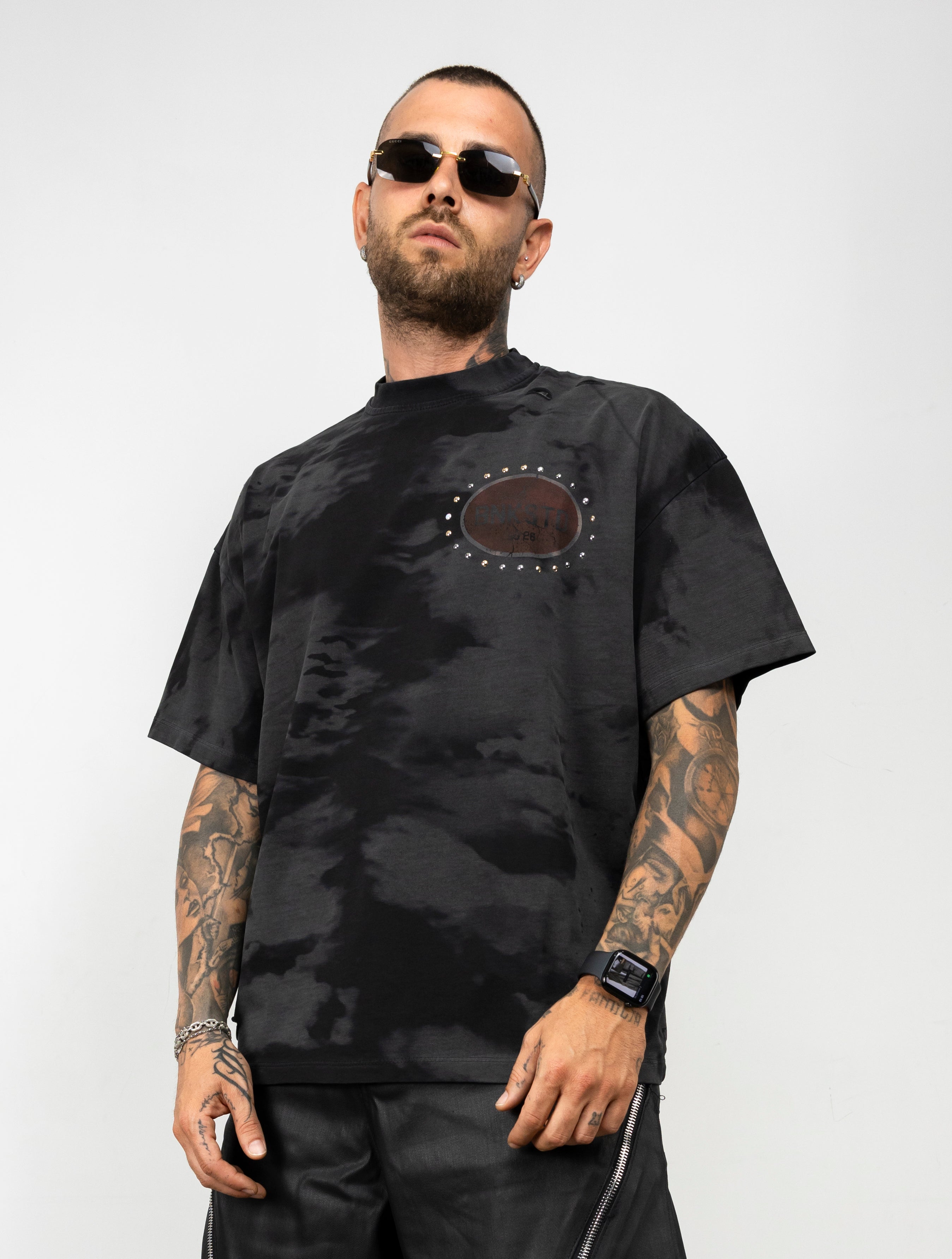 T-shirt Lv strass