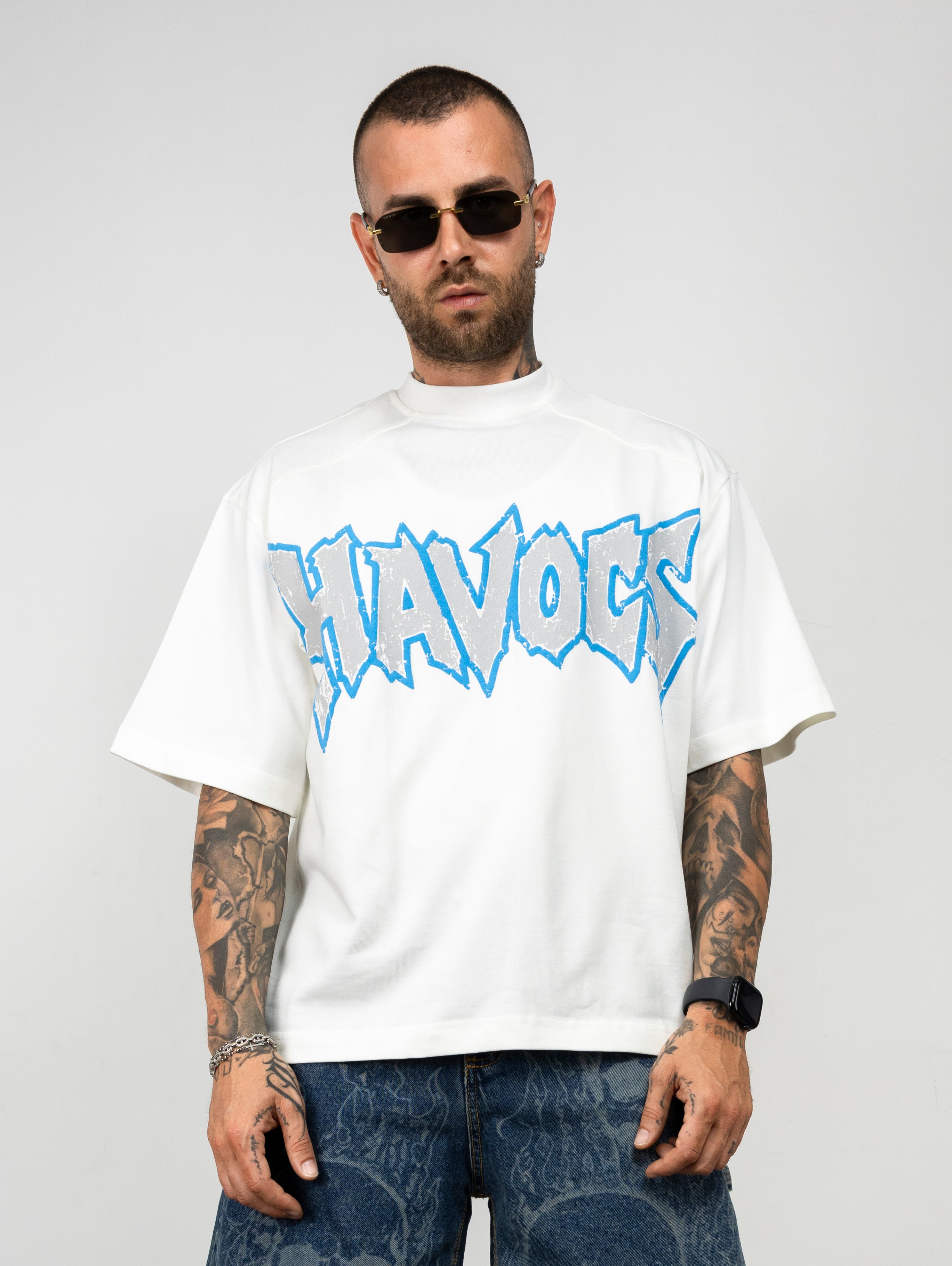 T-shirt Oversize con Maxi Stampa