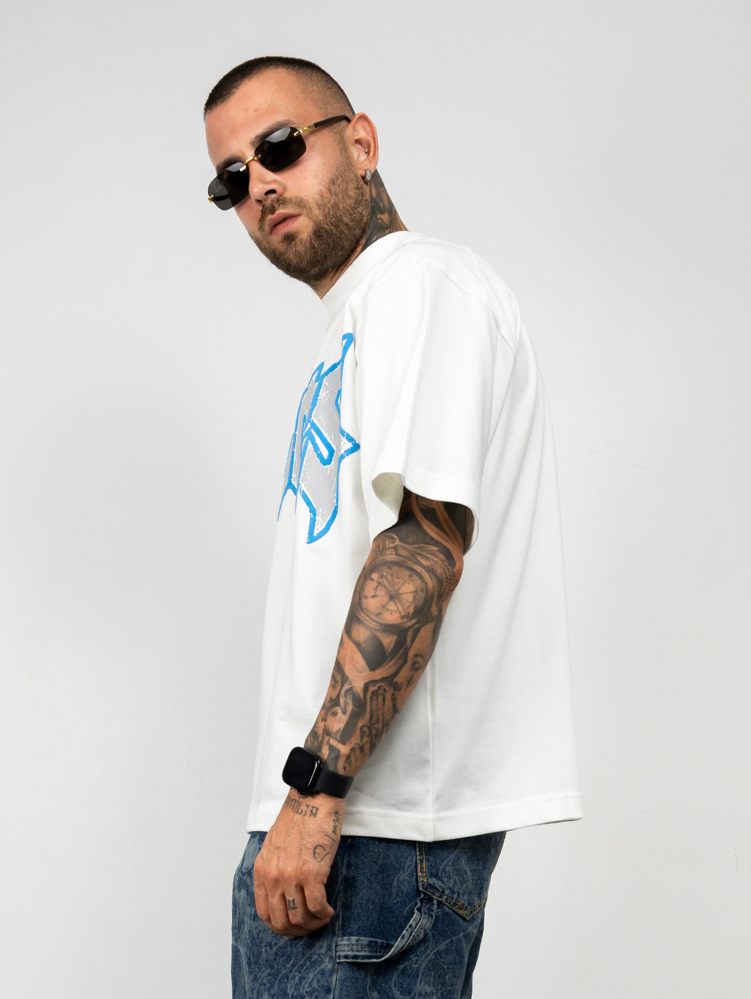 T-shirt Oversize con Maxi Stampa
