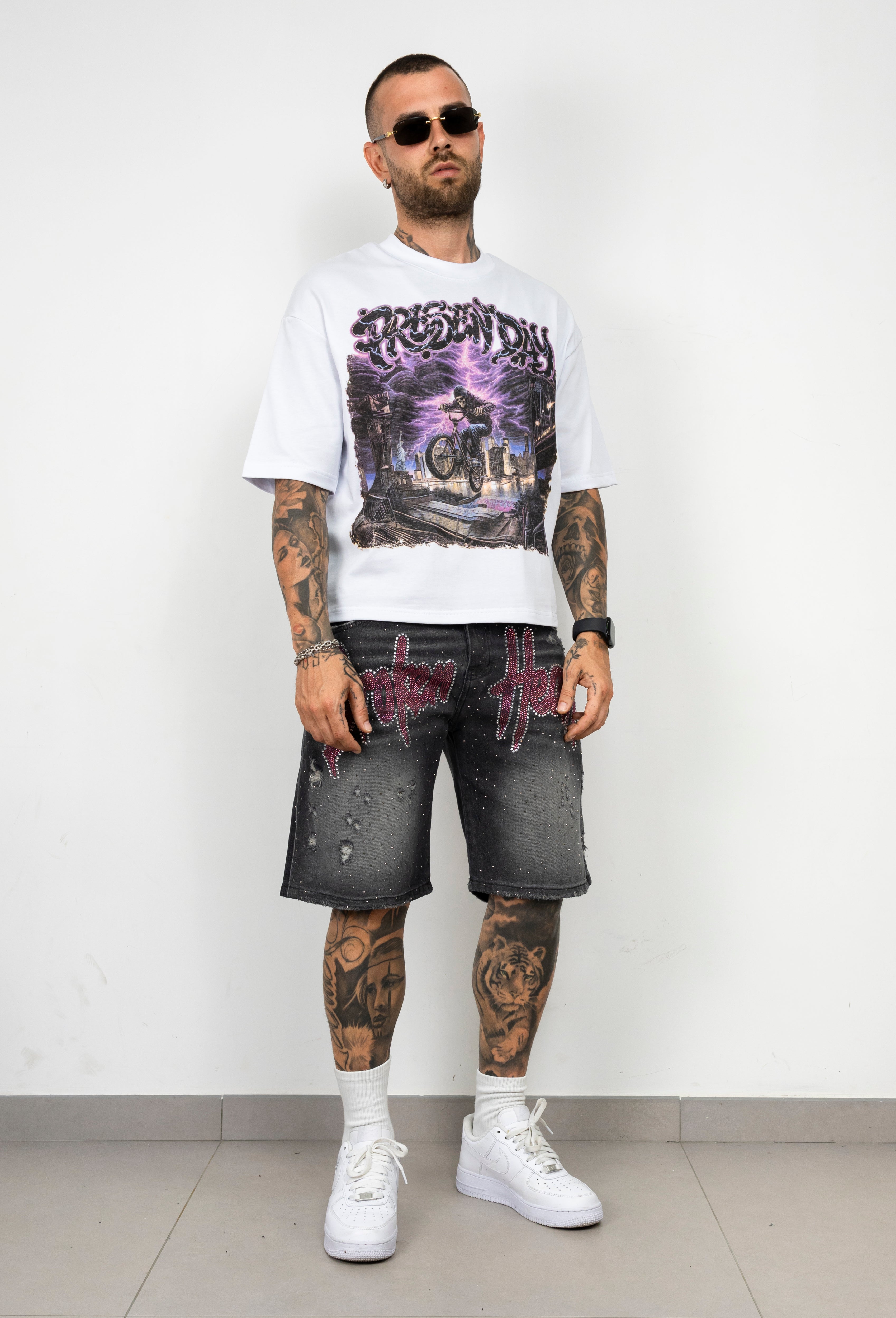 Bermuda Denim Black Crystal