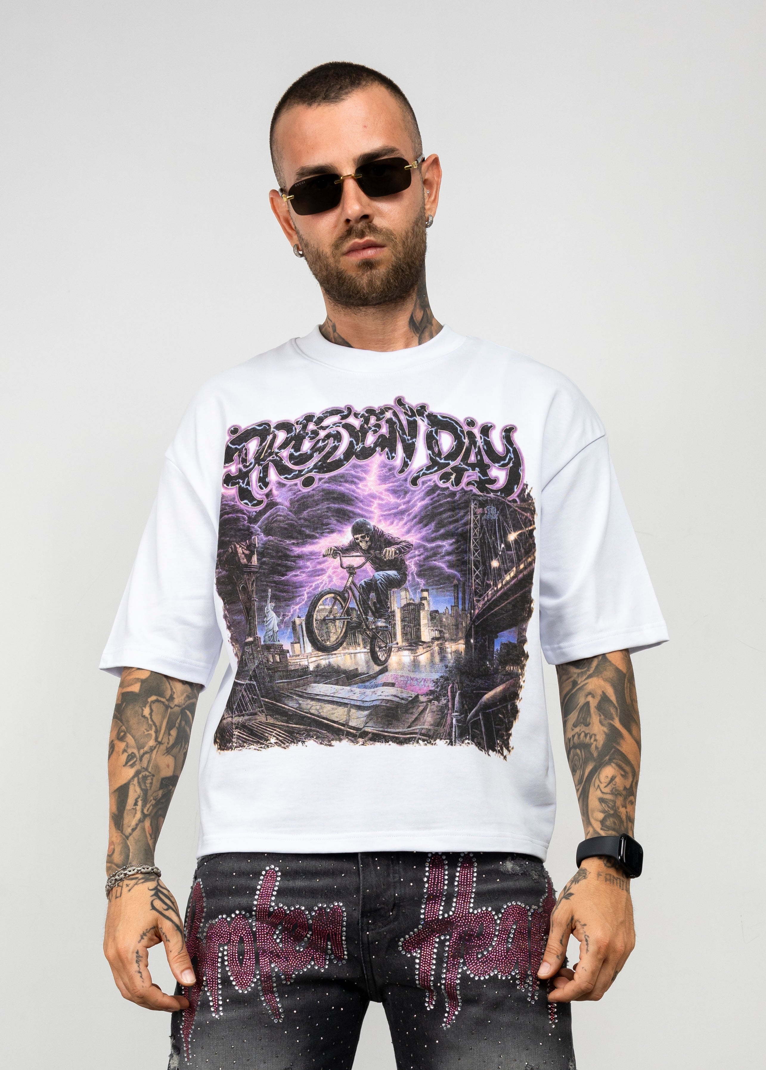 T-Shirt Crop Oversize Graphic
