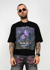 T-Shirt Crop Oversize Graphic