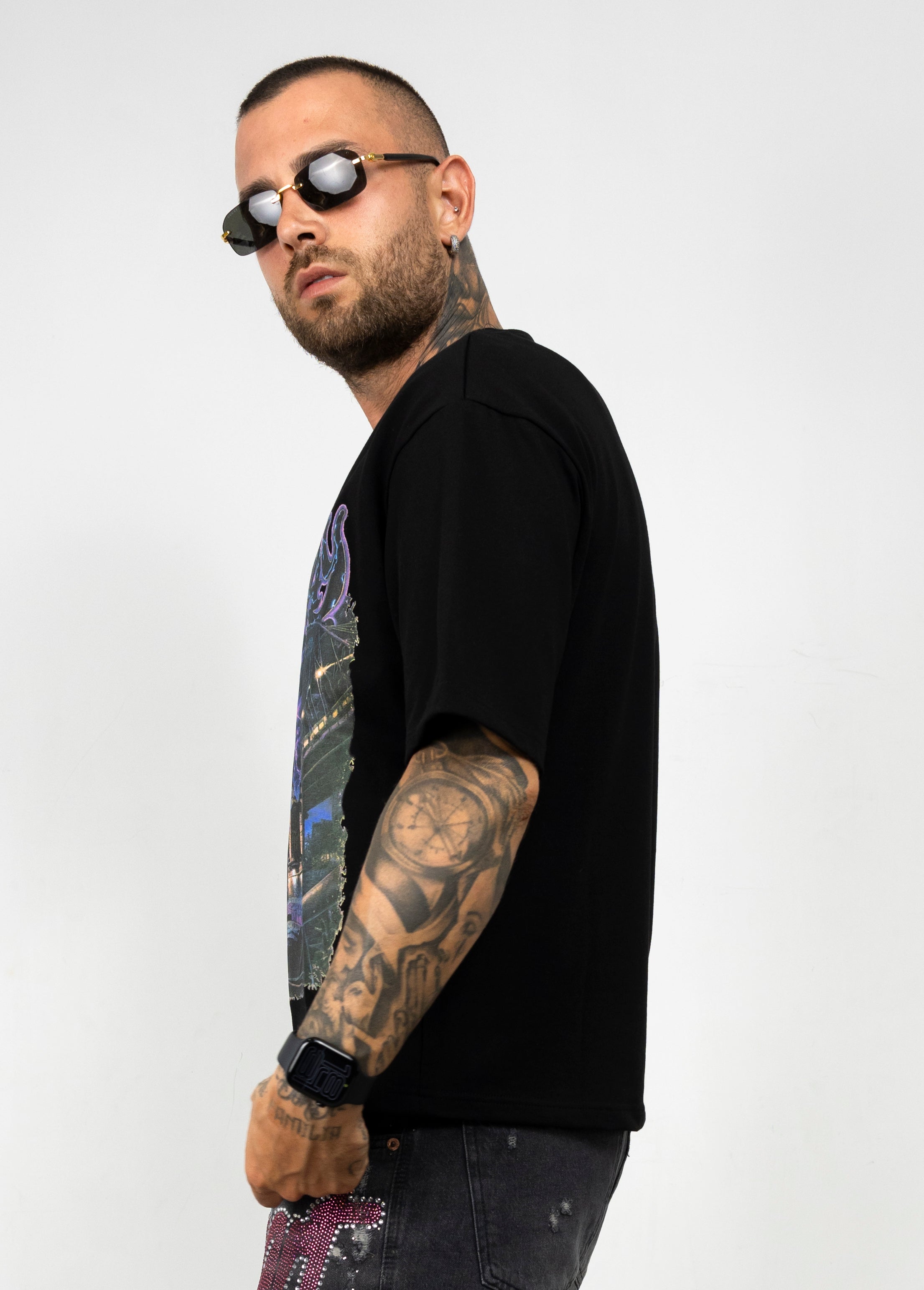 T-Shirt Crop Oversize Graphic