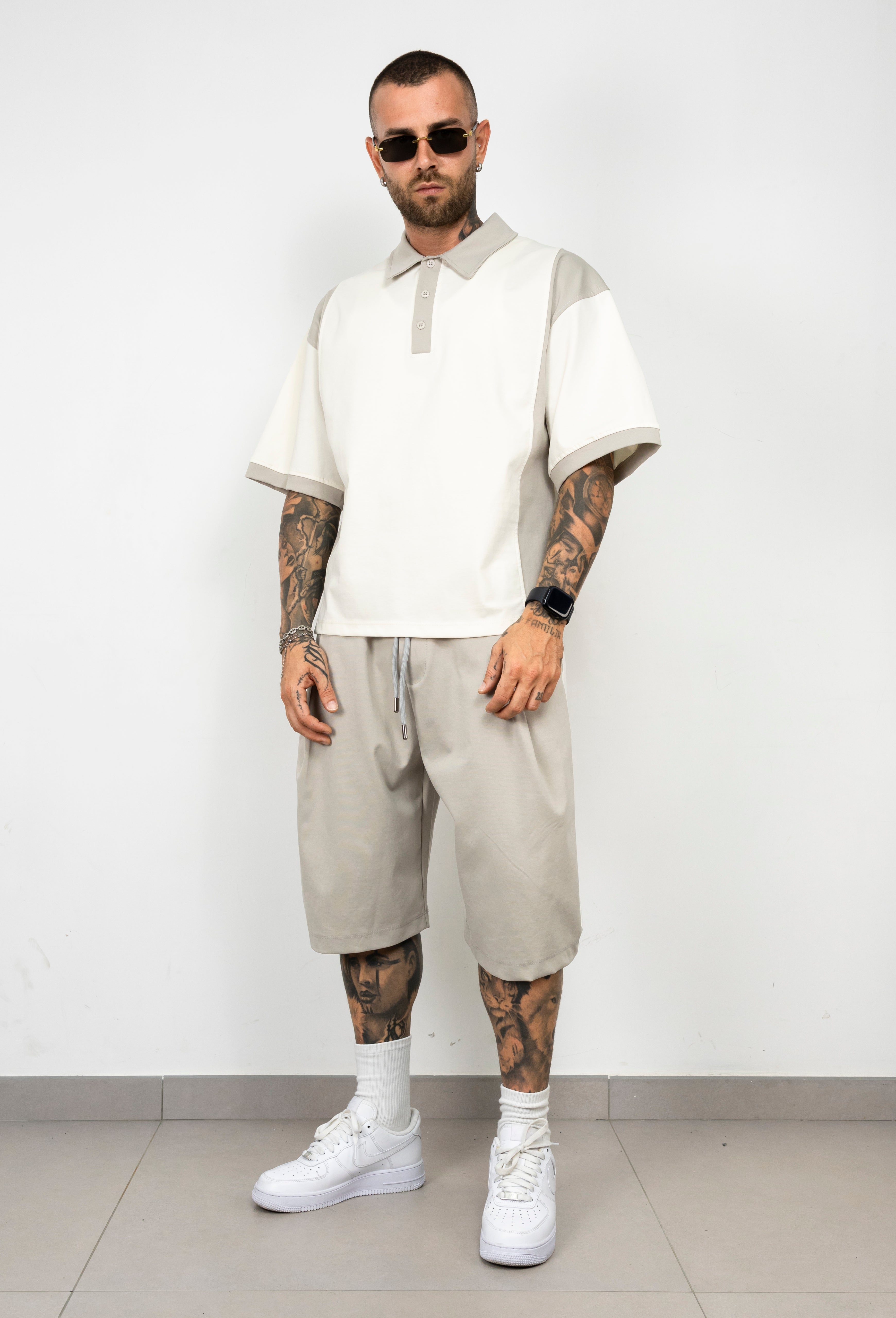 Coordinato Polo & Bermuda bicolor