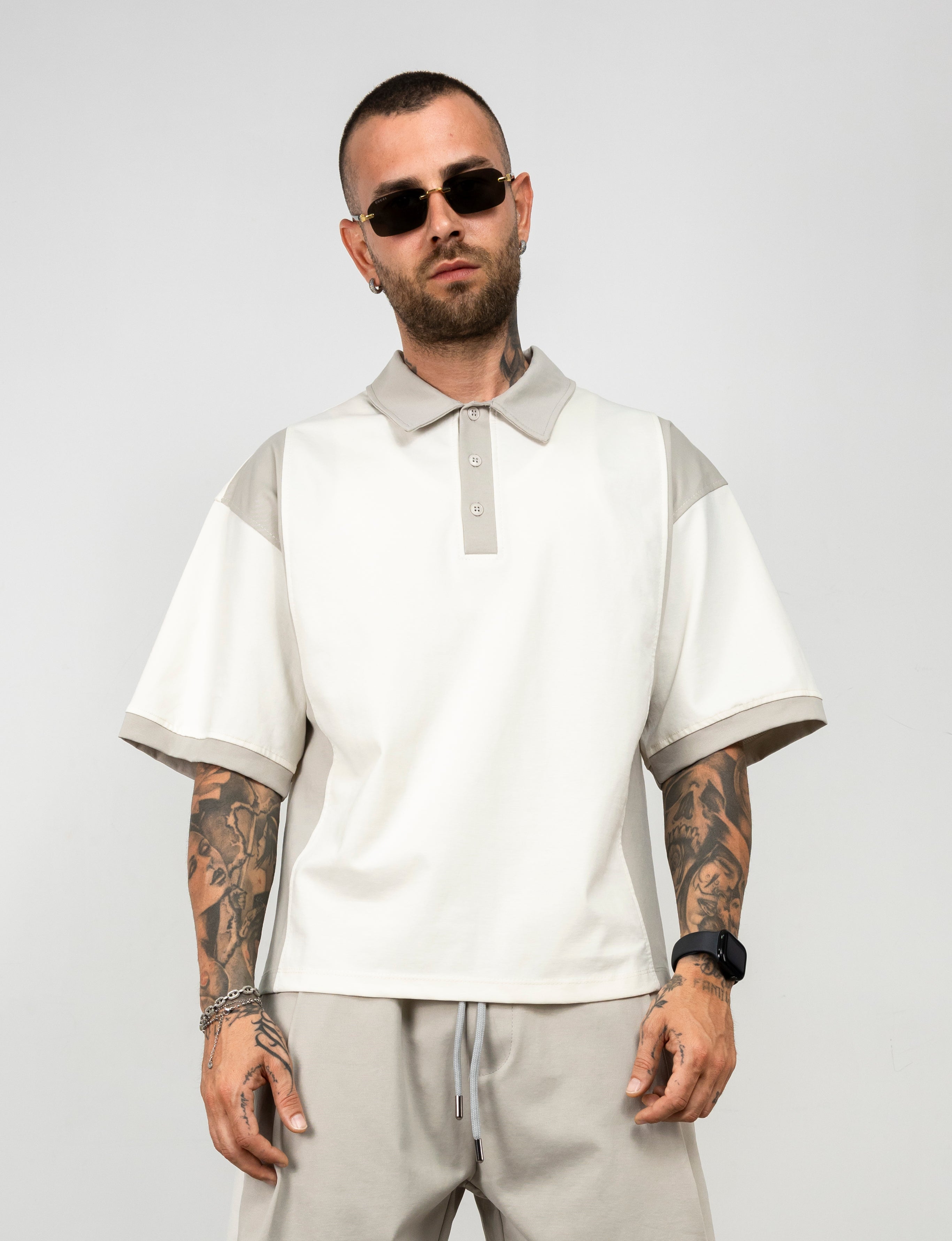 Coordinato Polo & Bermuda bicolor