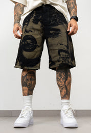 Bermuda Denim Stampa face Dependencia