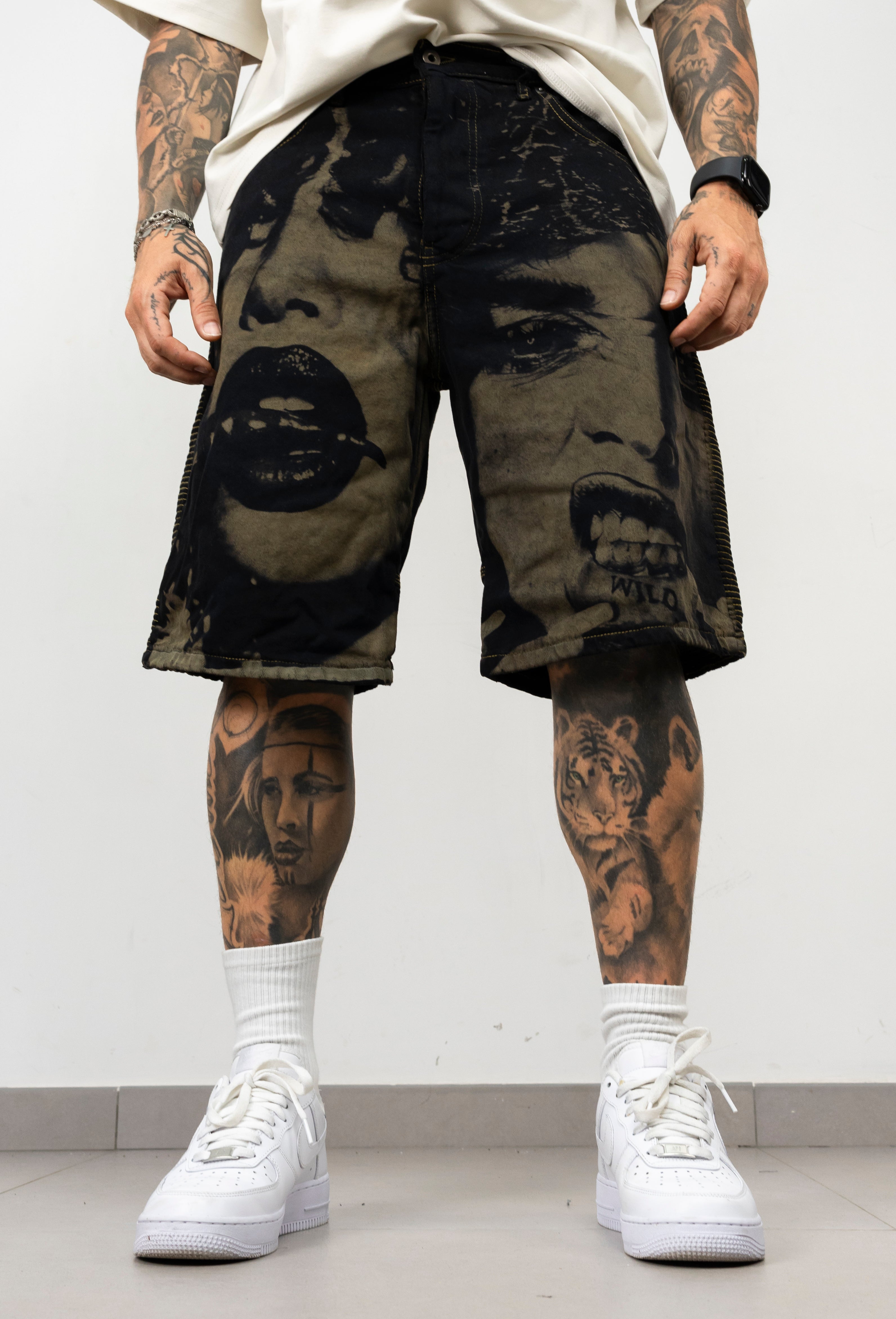 Bermuda Denim Stampa face Dependencia