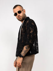 T-shirt in pizzo