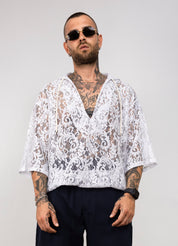T-shirt in pizzo