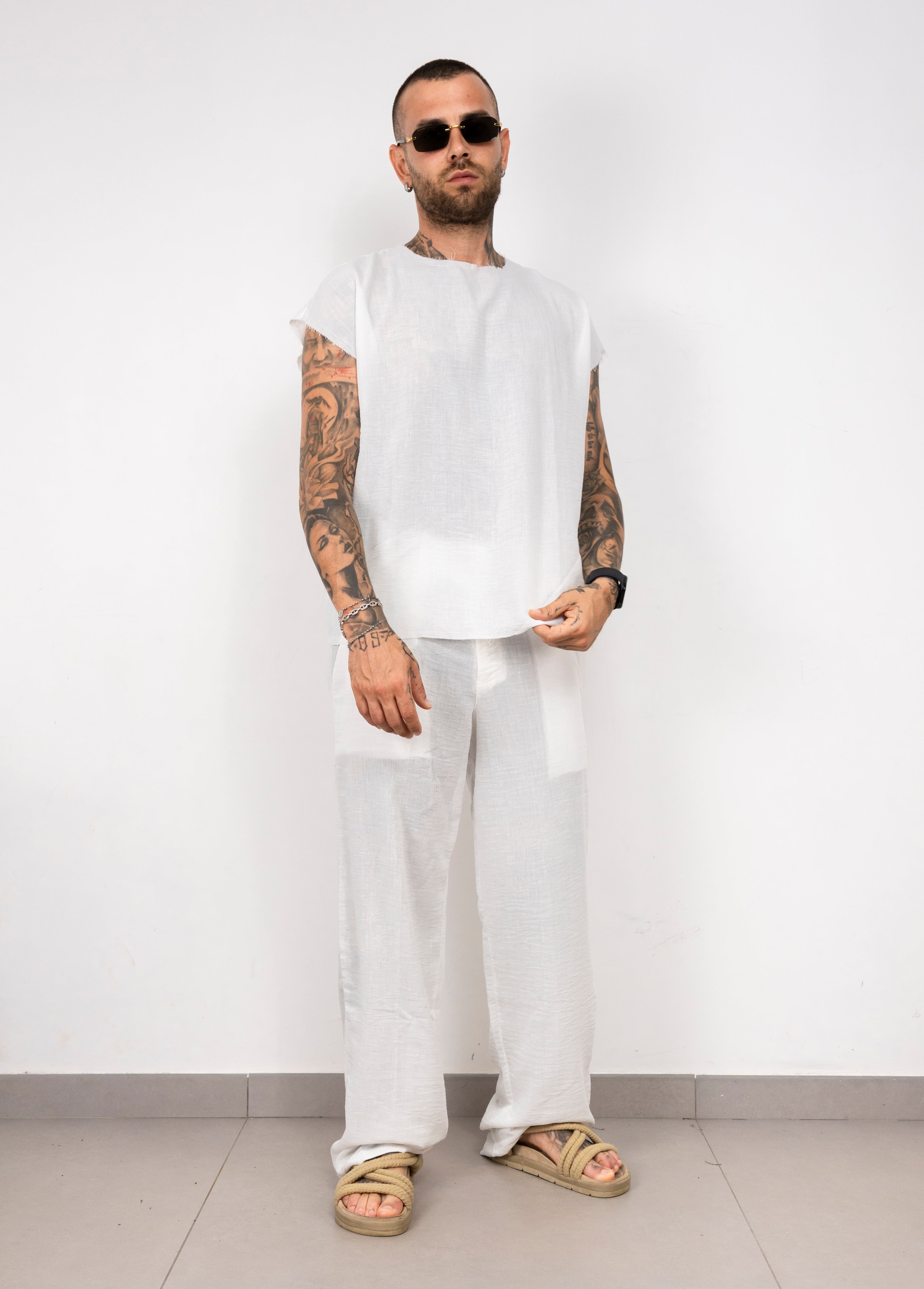 Pantalone in Lino. BLCK