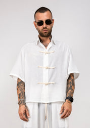 Coordinato in Lino con Chiusura a Nodo. BLKC