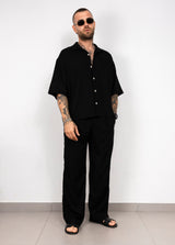 Coordinato lino camicia e pantalone