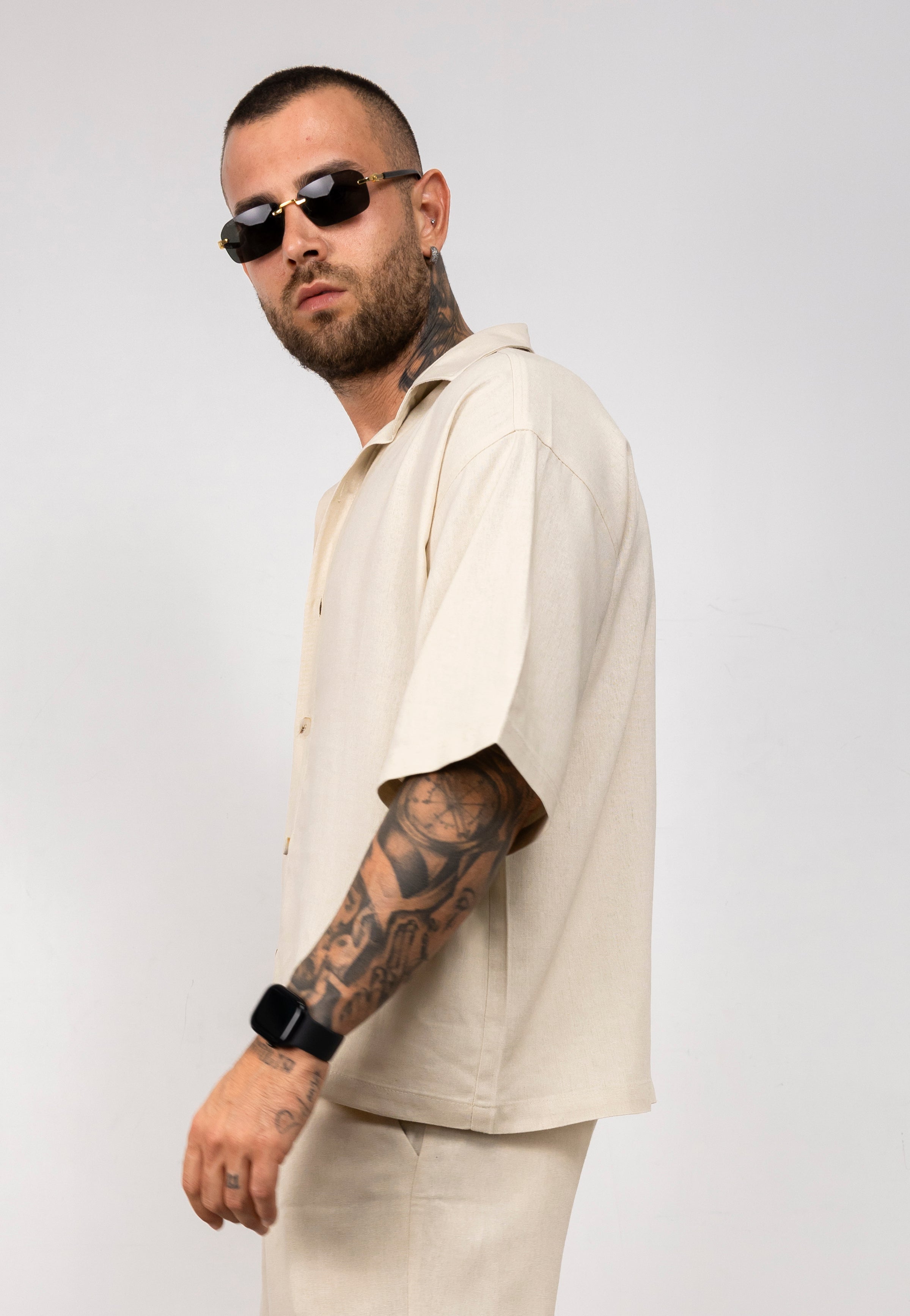 Coordinato lino camicia e pantalone