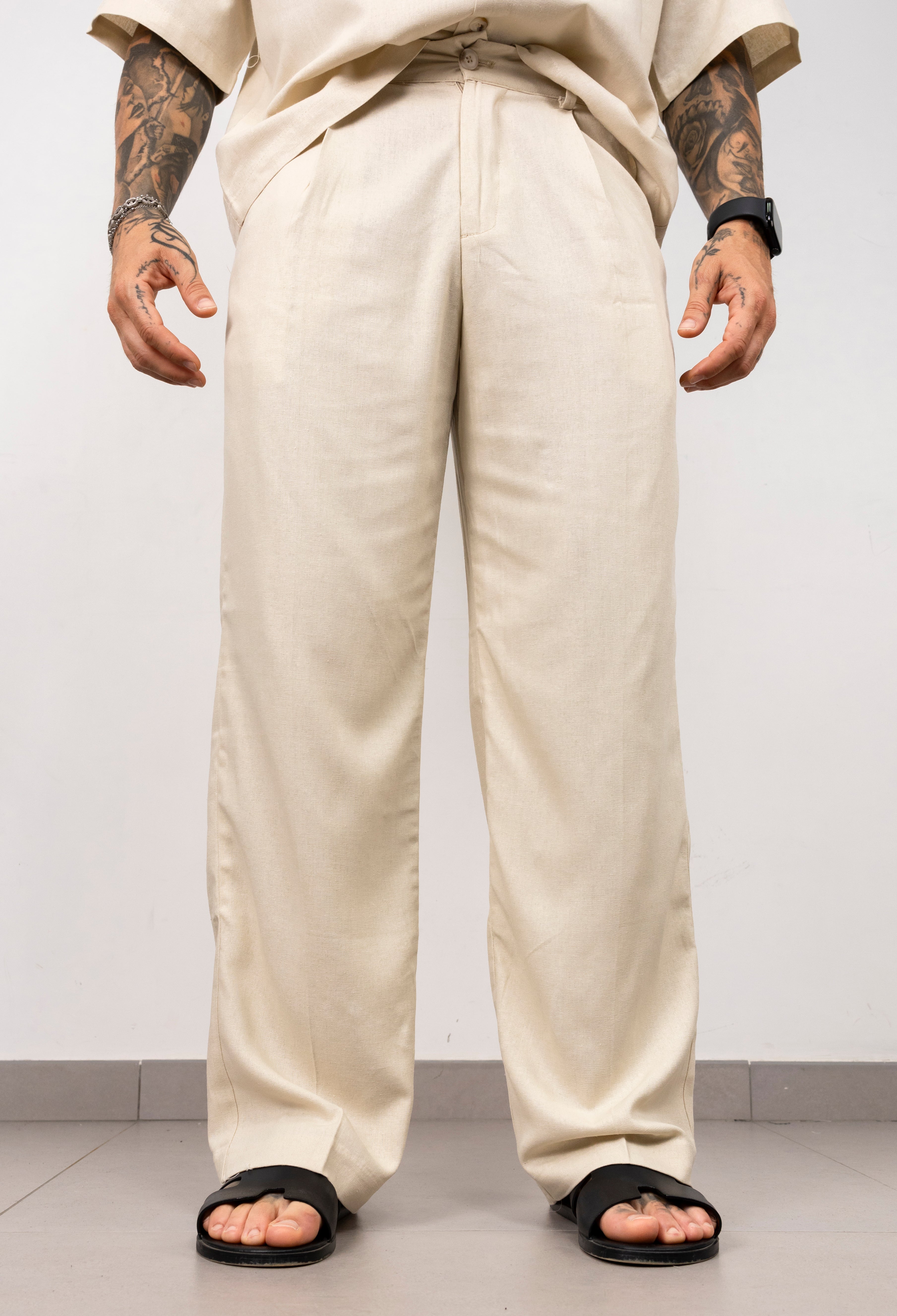 Coordinato lino camicia e pantalone