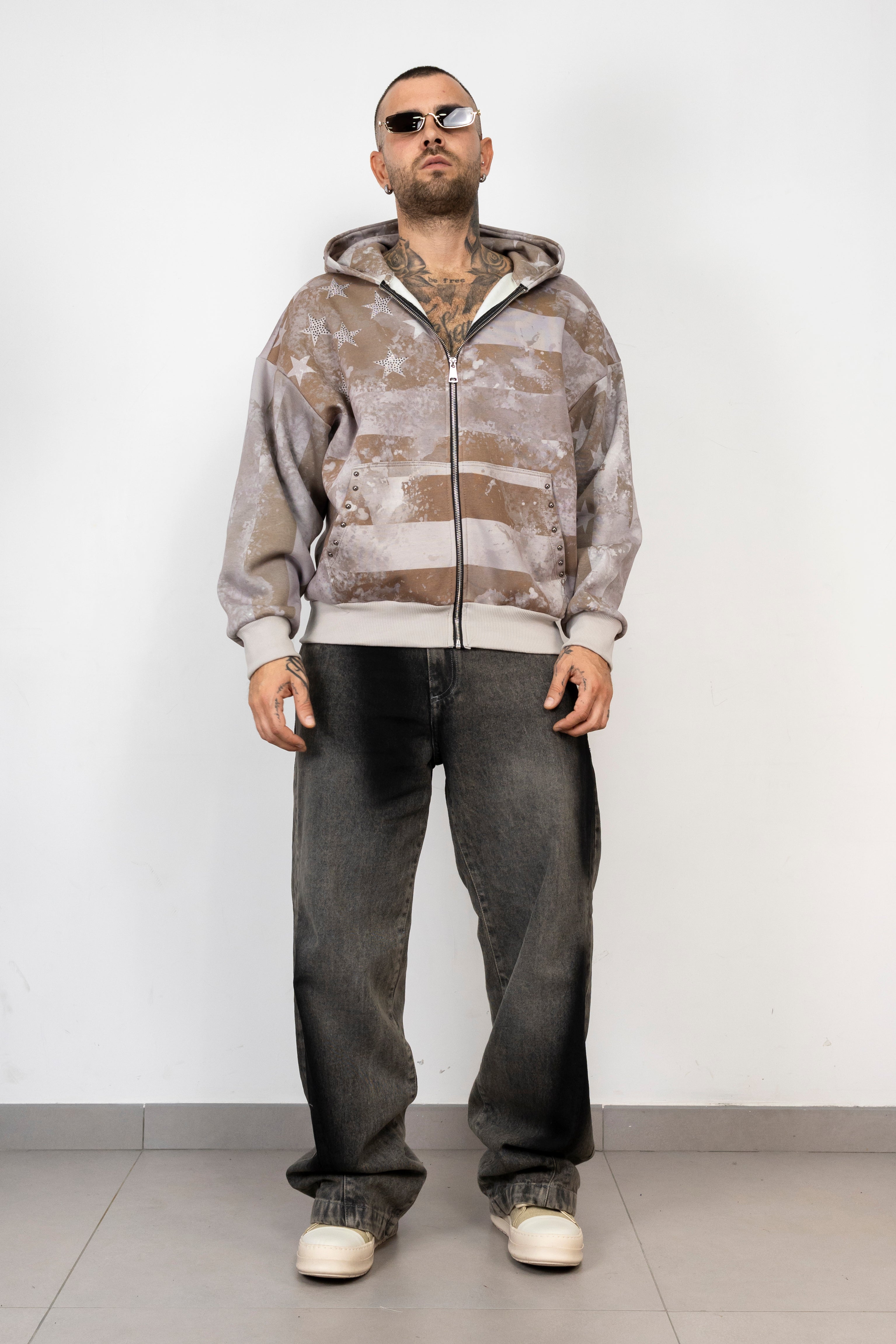 Felpa Zip America Star