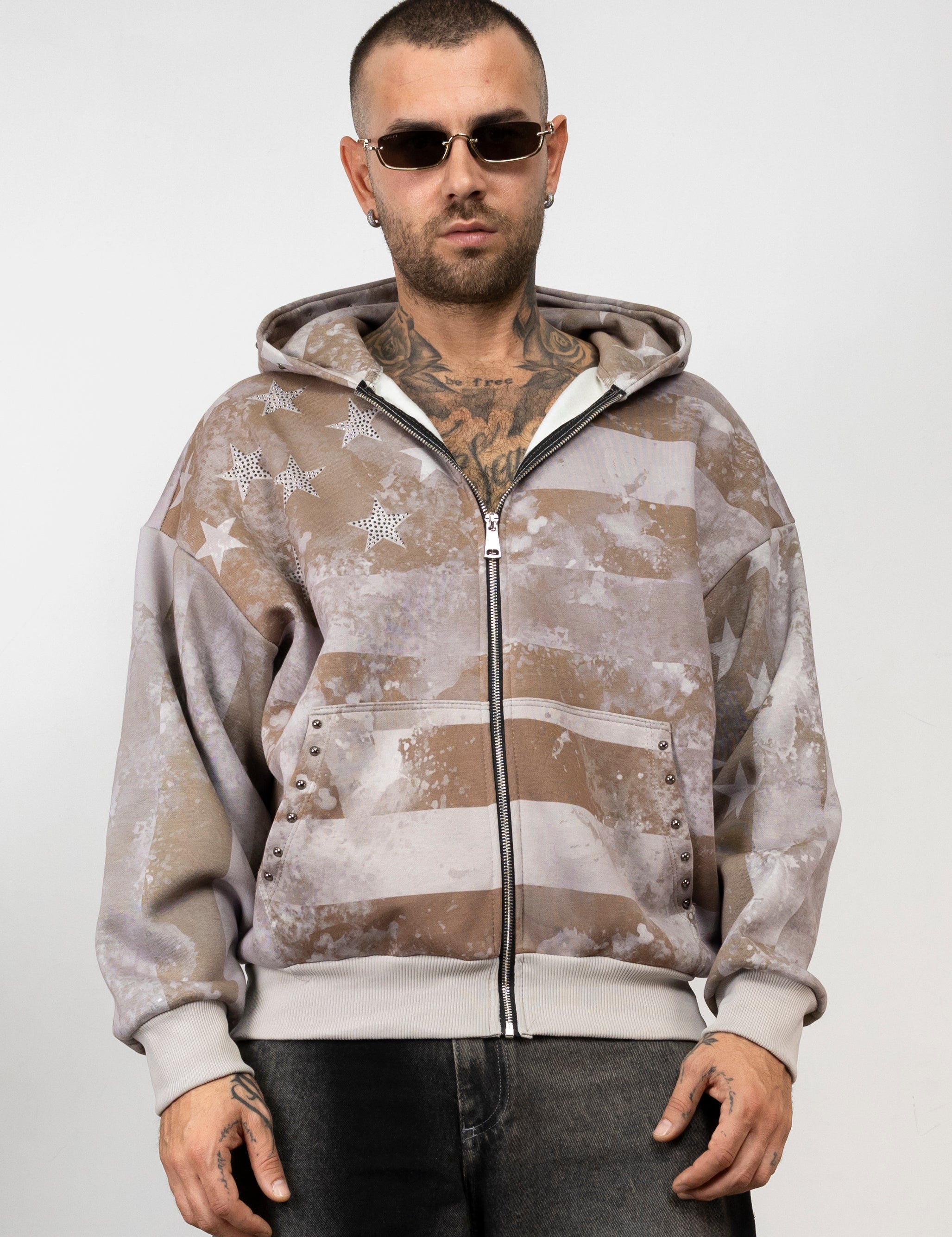 Felpa Zip America Star