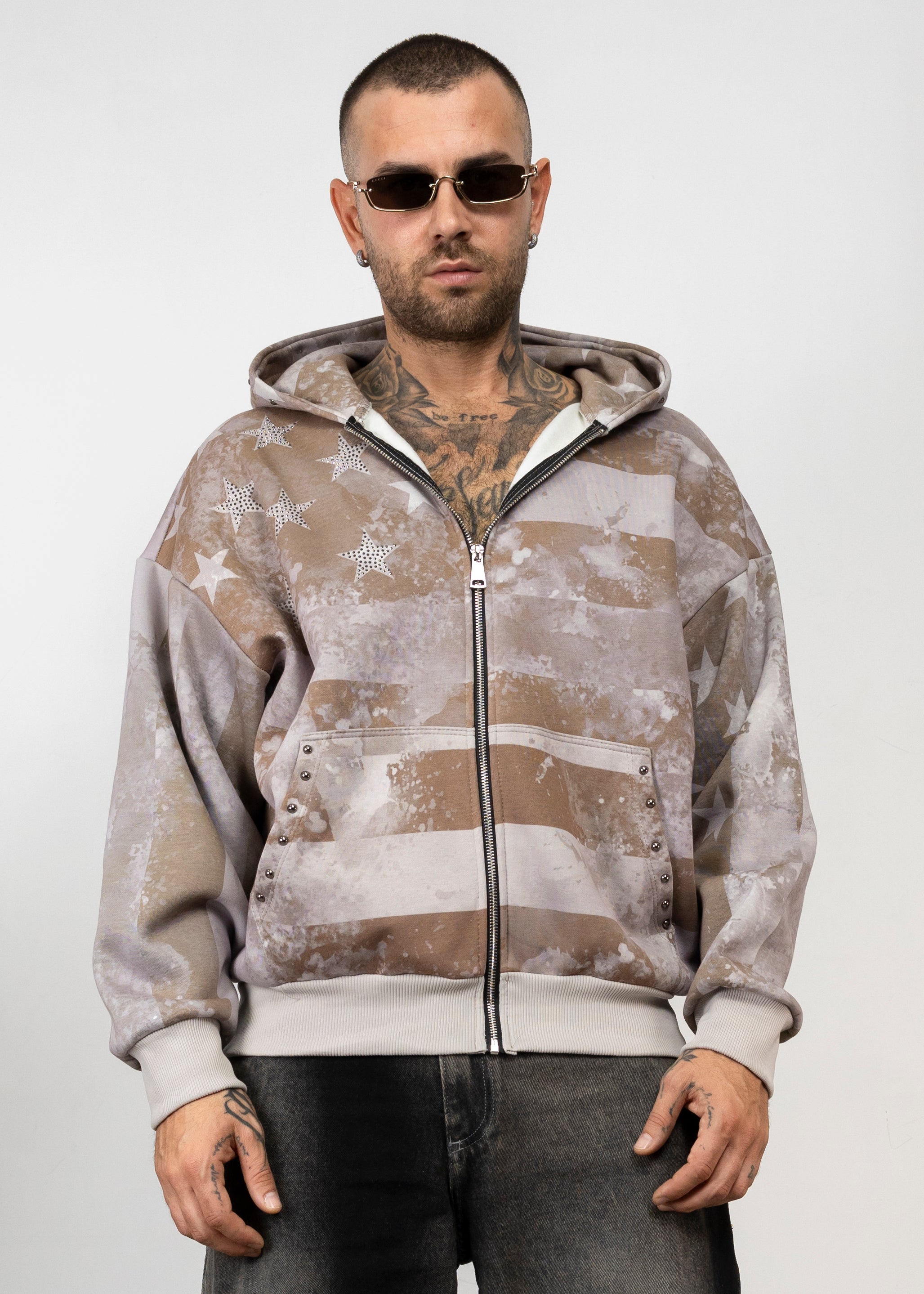 Felpa Zip America Star