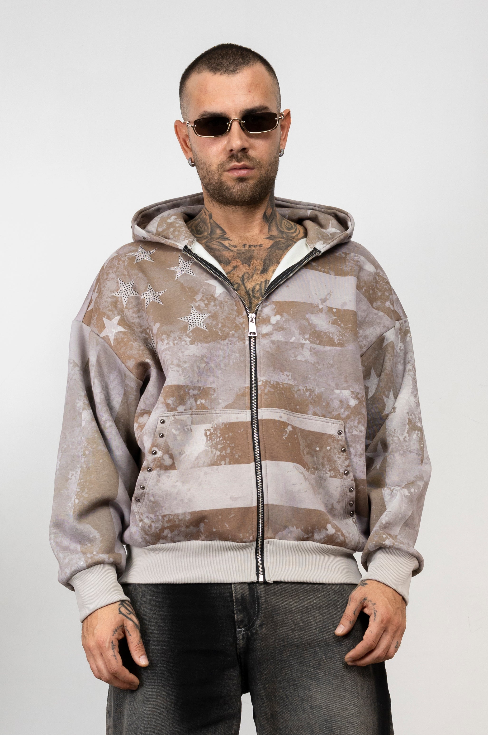 Felpa Zip America Star