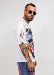 T-shirt  404 con Strass cianotic