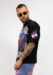 T-shirt  404 con Strass cianotic