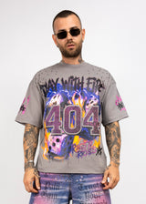 T-shirt  404 con Strass cianotic