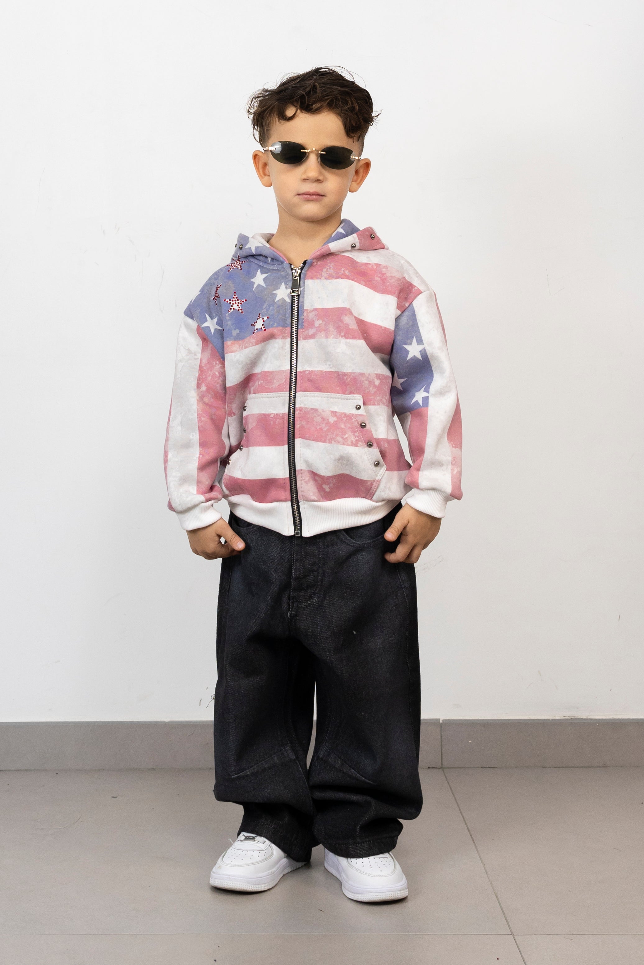 Felpa Zip America Star Junior
