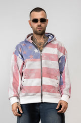 Felpa Zip America Star
