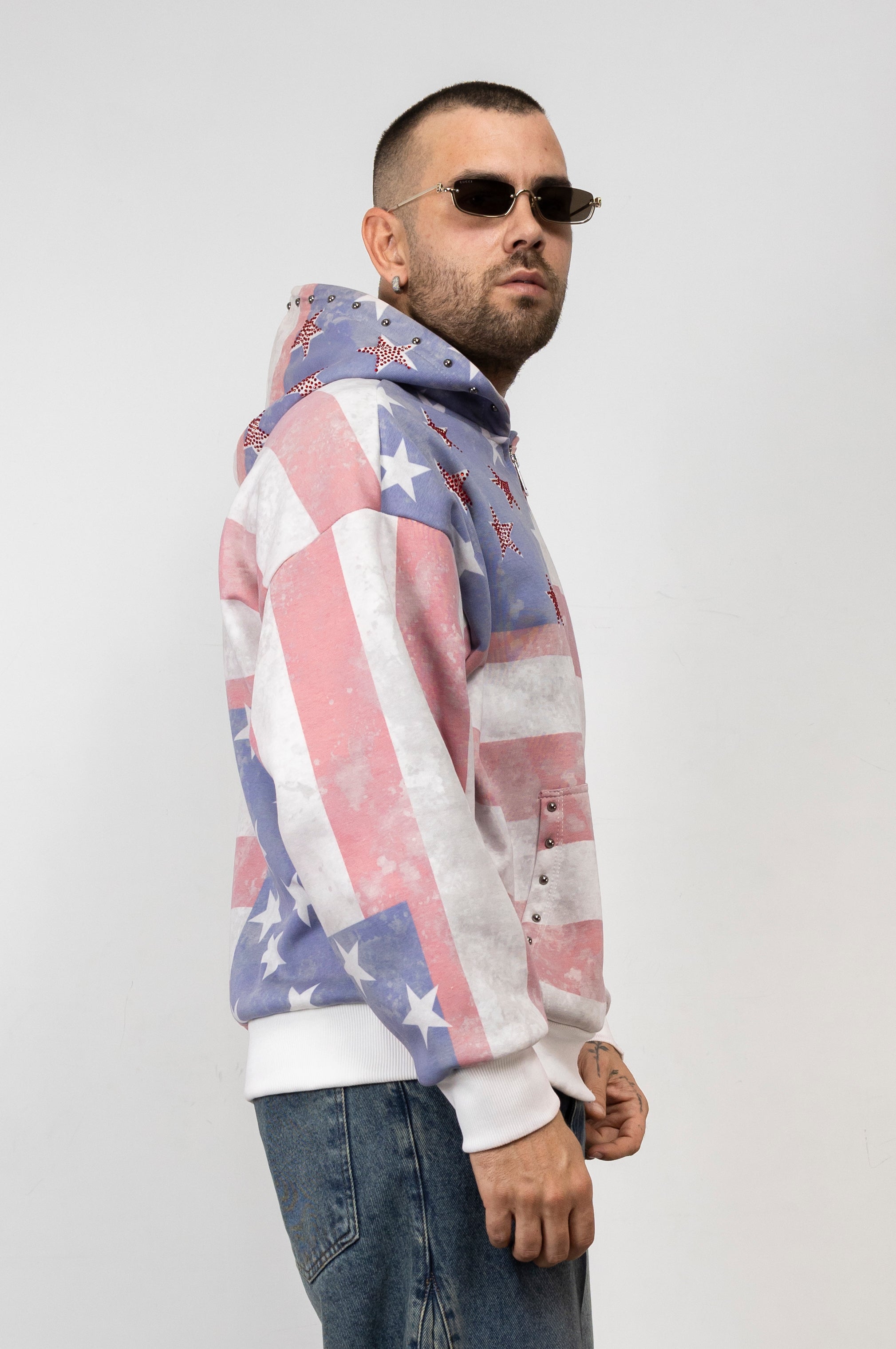 Felpa Zip America Star